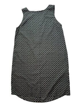 CASLON Dress Sleeveless. Back Zipper.  Black Gray Geometric.  Size Women's M.